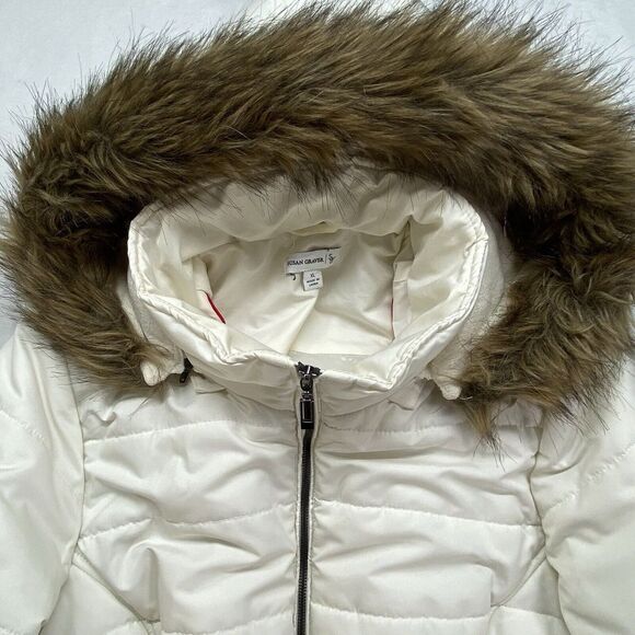 Susan Graver Water Resistant Quilted Puffer Jacket with Hood Womens XL white - Picture 4 of 13